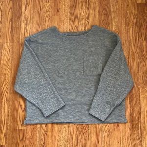 Gray ribbed sweater/long sleeve shirt - A New Day